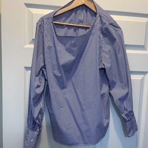 Ralph Lauren Blue Pin Stripe Dress Shirt